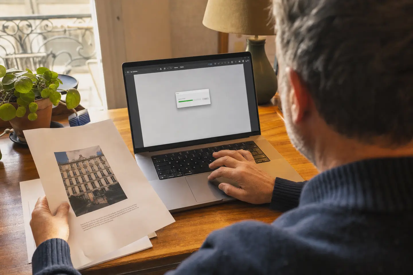 Propriétaire téléchargeant son attestation d'assurance PNO depuis l'espace client de son assureur